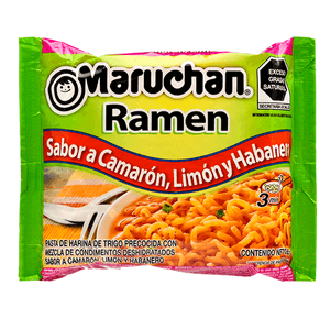 Sopa Ramen Sabor a Camarón, Limón y Habanero 85 g