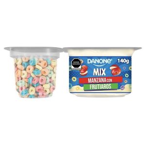 Yoghurt Danone Mix Sabor Manzana con Cereal Fruti Aros 140 g