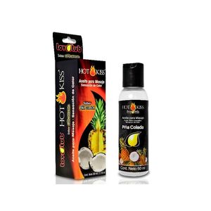 Aceite Para Masaje Hot Kiss Piña Colada 60 Ml