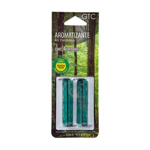 GTC Aromatizante para Auto Clip Vent Bosque Mediterraneo con 4 pz