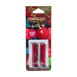 GTC Aromatizante para Auto Clip Vent Bayas Silvestres con 4 pz