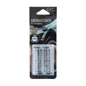 GTC Aromatizante para Auto Clip Vent Auto Nuevo con 4 pz