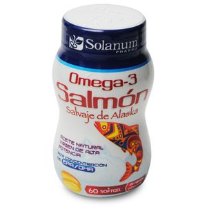 Omega-3 Salmón con 60 Softgel 60 Pz