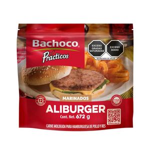 Bachoco Carne Para Hamburguesa Ali-Burger 672 g