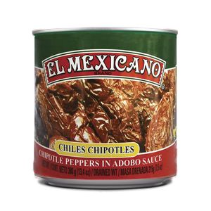 El Mexicano Chile Chipotle Adobados Lata 380 g