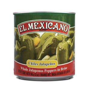 El Mexicano Chile Jalapeño Enteros Lata 340 g