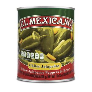 El Mexicano Chile Jalapeño Enteros Lata 737 g