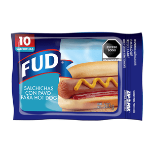 Fud Salchicha Hotdog de Pavo 500 g