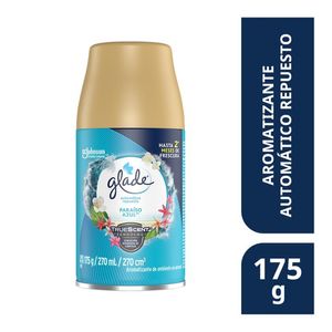 Glade Aromatizante Automatico Repuesto Paraiso Azul 175 g