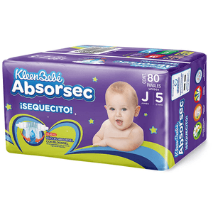 Pañales Absorsec Jumbo Et 5 80 Pz