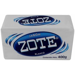 Zote Jabón de Lavandería Barra Blanco 400 g