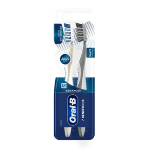 Oral-B Advanced 7 Beneficios Cepillo Dental Suave 2 pz