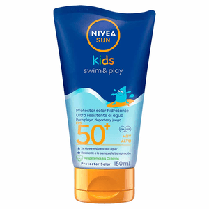 NIVEA SUN Bloqueador Corporal FPS50+ Kids Swim & Play 150 ml