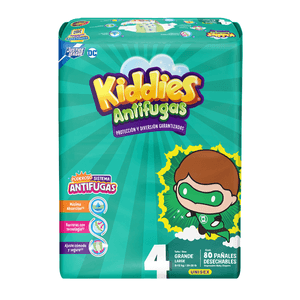 Kiddies Antifugas Pañal Talla 4 Grande 80 pz