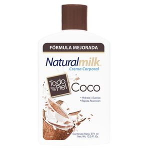 Cremas Liq Natural Milk Coco 371 Ml