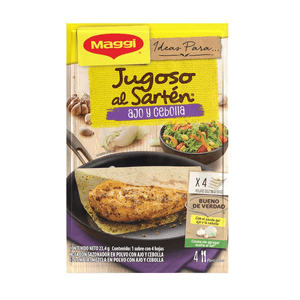 Hoja Sazonadora Maggi Jugoso al Sartén Ajo y Cebolla 23.4 g