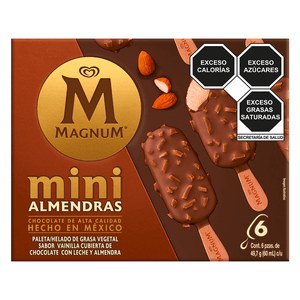 Paletas Magnum Mini Almendras 6 Pz