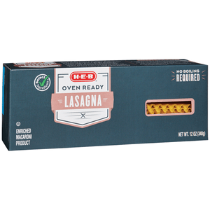 HEB Pasta Lasaña Lista Para El Horno 340 g