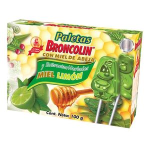 Broncolin Antigripal Paletas Miel Limon 100 g