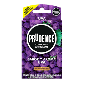 Condones Sabor Y Aroma Uva 3 Pz