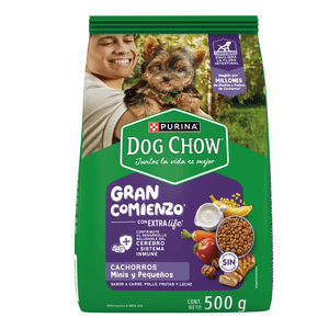 Purina Dog Chow Alimento Seco Cachorros Minis y Pequeños Bulto de 500 g