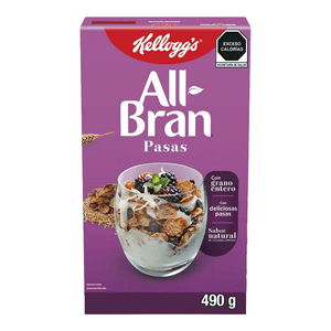 Kelloggs Cereal All Bran Pasas 490 g