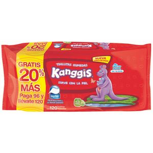 Toallitas Húmedas Para Bebe 120 Pz