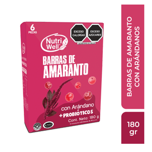 Nutriwell Barras Amaranto con Arandano 180 g