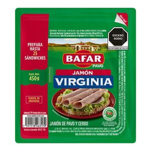 Bafar Jamon Virginia de Pavo Y Cerdo 450 g