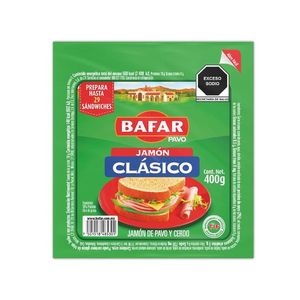 Bafar Jamon Clasico de Pavo Y Cerdo 400 g