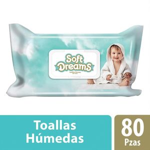 Soft Dreams Toallitas Húmedas 80 pz