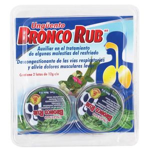 Broncolin Antigripal Unguento Broncorub con 2 pz