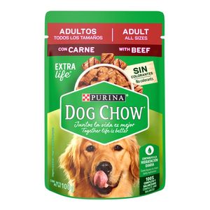 Purina Dog Chow Sabrosobre Carne Alimento Húmedo Adulto Todos los Tamaños 100 g