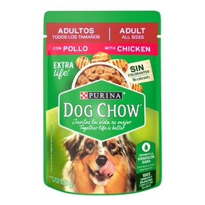 Purina Dog Chow Sabrosobre Pollo Alimento Húmedo Adulto Todos los Tamaños 100 g