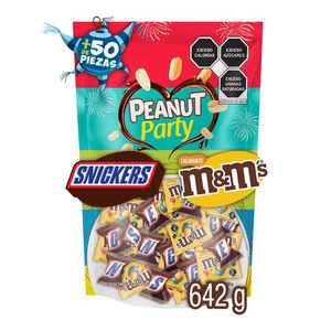 Peanut Party, Snickers y M&M'S Surtido de Chocolates Minis Bolsa 642 g