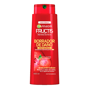 Garnier Fructis Shampoo Borrador de Daño 650 ml