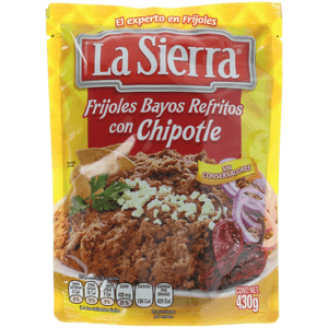 Frijoles Bayos Refritos con Chipotle 430 g