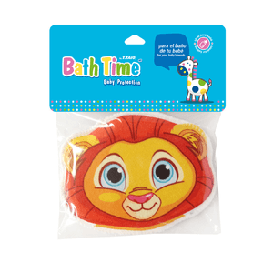 Bathtime Esponja con Tela Estampada Animalitos 1 pz