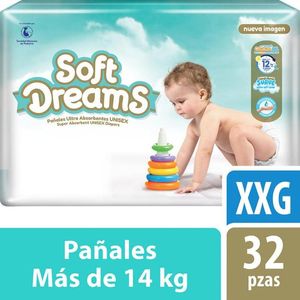 Soft Dreams Pañales de Bebé Ultra Absorbentes XXG Etapa 6 32 pz