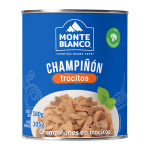 Monte Blanco Champiñones en Trozos en Lata 380 g