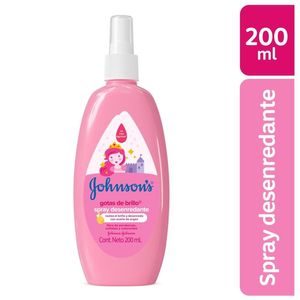 JOHNSON'S Spray desenredante infantil gotas de brillo 200 ml