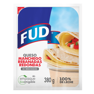 Fud Queso Manchego Rebanadas Redondas 380 g