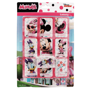 Fiesta Loteria Gairet Disney Niña Minnie Con 28 Pz