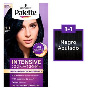 Tinte para cabello Palette Color Creme  Negro Azulado 1-1