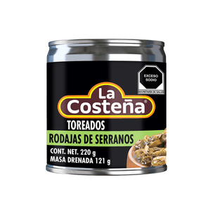 Chiles Serranos Rodajas Toreado Lata 220 g