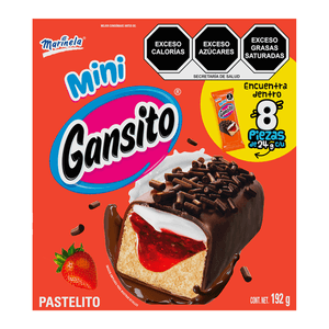 Marinela Mini Gansito Caja 8pz 192 g