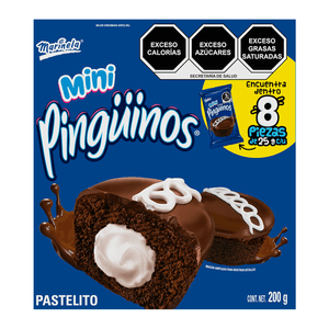 Marinela Mini Pinguino 8pz 224 g