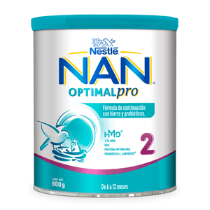 NAN Fórmula Infantil 2 Optimal Pro, 6 a 12 Meses 800 g