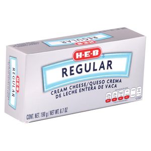 HEB Queso Crema Barra 190 g