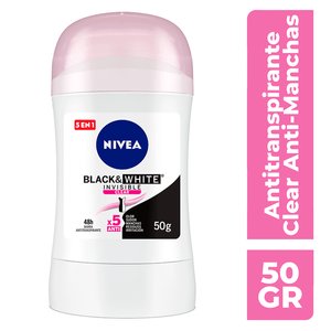 NIVEA Desodorante Antimanchas Invisible Black & White 50 g